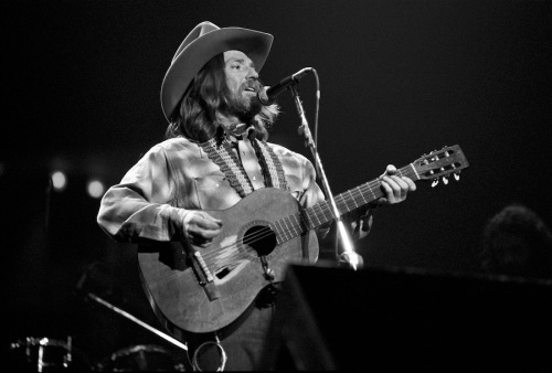 Willie Nelson Performs With Waylon Jennings At The Omni In Atlanta
